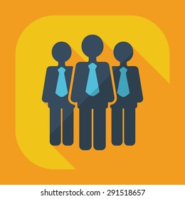 Flat modern design with shadow icons business icon