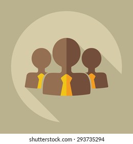 Flat modern design with shadow icons business icon