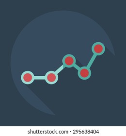 Flat modern design with shadow icons business icon