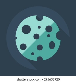 Flat modern design with shadow icons cheese