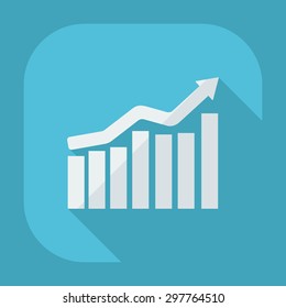 Flat modern design with shadow icons business icon