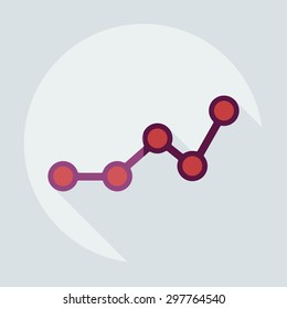Flat modern design with shadow icons business icon