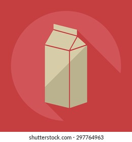 Flat modern design with shadow icons beverage