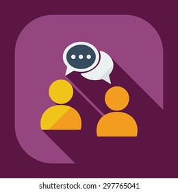 Flat modern design with shadow icons business icon