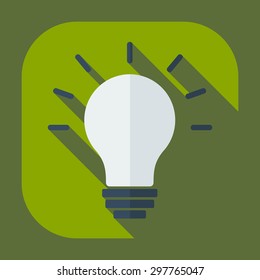 Flat modern design with shadow icons business icon