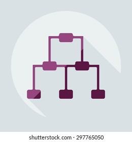 Flat modern design with shadow icons business icon