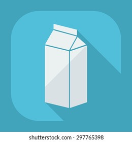 Flat modern design with shadow icons beverage