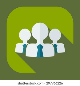 Flat modern design with shadow icons business icon