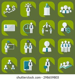 Flat modern design with shadow icons business icon
