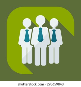 Flat modern design with shadow icons business icon