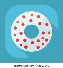 Flat modern design with shadow icons donut