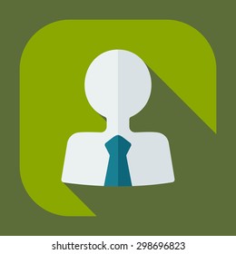 Flat modern design with shadow icons business icon