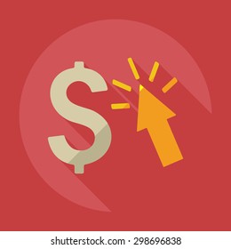 Flat modern design with shadow icons business icon