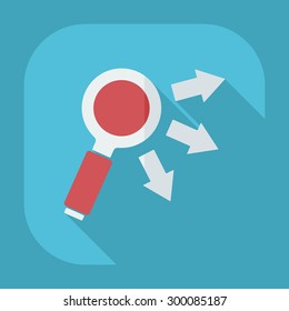 Flat modern design with shadow icons business icon