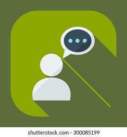 Flat modern design with shadow icons business icon