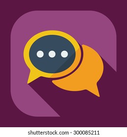 Flat modern design with shadow icons business icon