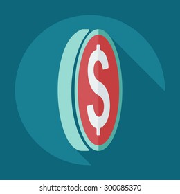Flat modern design with shadow icons business icon