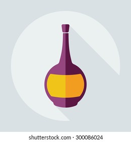Flat modern design with shadow icons beverage