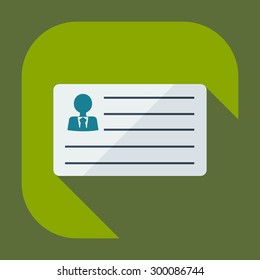 Flat modern design with shadow icons business icon