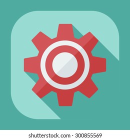 Flat modern design with shadow icons business icon