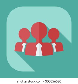 Flat modern design with shadow icons business icon