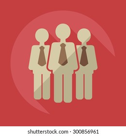 Flat modern design with shadow icons business icon