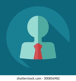 Flat modern design with shadow icons business icon