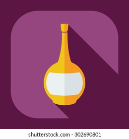 Flat modern design with shadow icons beverage