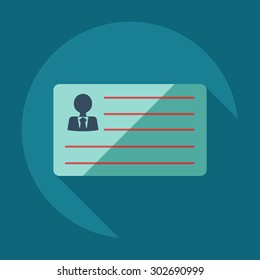 Flat modern design with shadow icons business icon