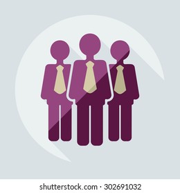 Flat modern design with shadow icons business icon