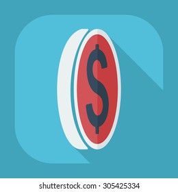Flat modern design with shadow icons business icon