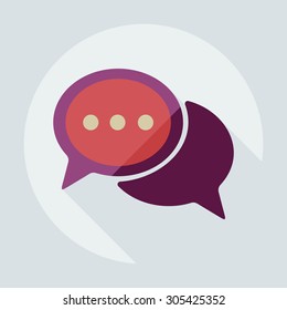 Flat modern design with shadow icons business icon