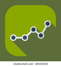 Flat modern design with shadow icons business icon