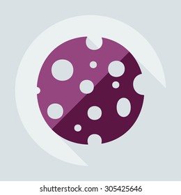 Flat modern design with shadow icons cheese