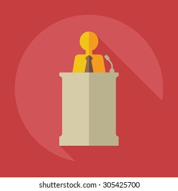Flat modern design with shadow icons business icon