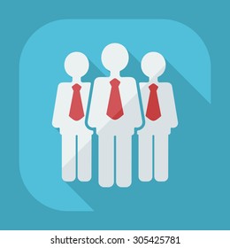 Flat modern design with shadow icons business icon
