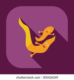 Flat modern design with shadow icons faeces