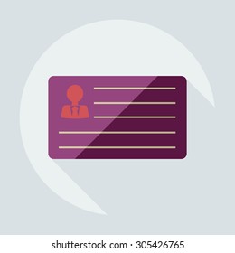 Flat modern design with shadow icons business icon