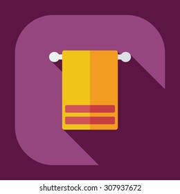 Flat modern design with shadow icons towel