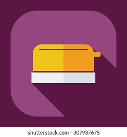 Flat modern design with shadow icons toaster