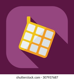 Flat modern design with shadow icons potholder