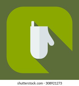 Flat modern design with shadow icons potholder