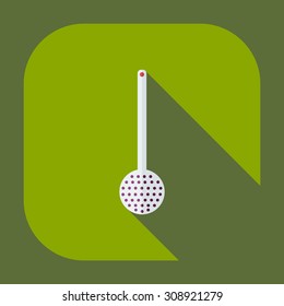 Flat modern design with shadow icons Ladle