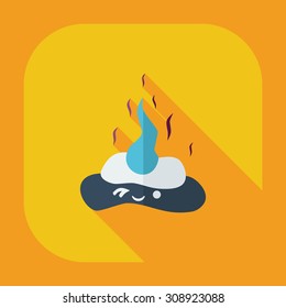 Flat modern design with shadow icons faeces