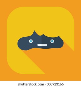 Flat modern design with shadow icons faeces