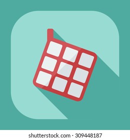 Flat modern design with shadow icons potholder