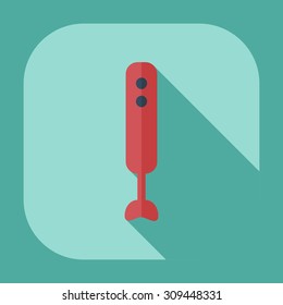 Flat modern design with shadow icons blender