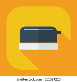 Flat modern design with shadow icons toaster