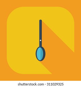 Flat modern design with shadow icons soup ladle