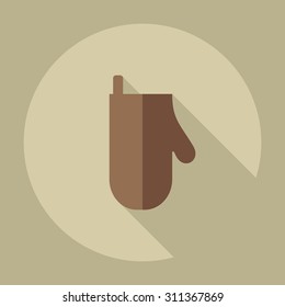 Flat modern design with shadow icons potholder